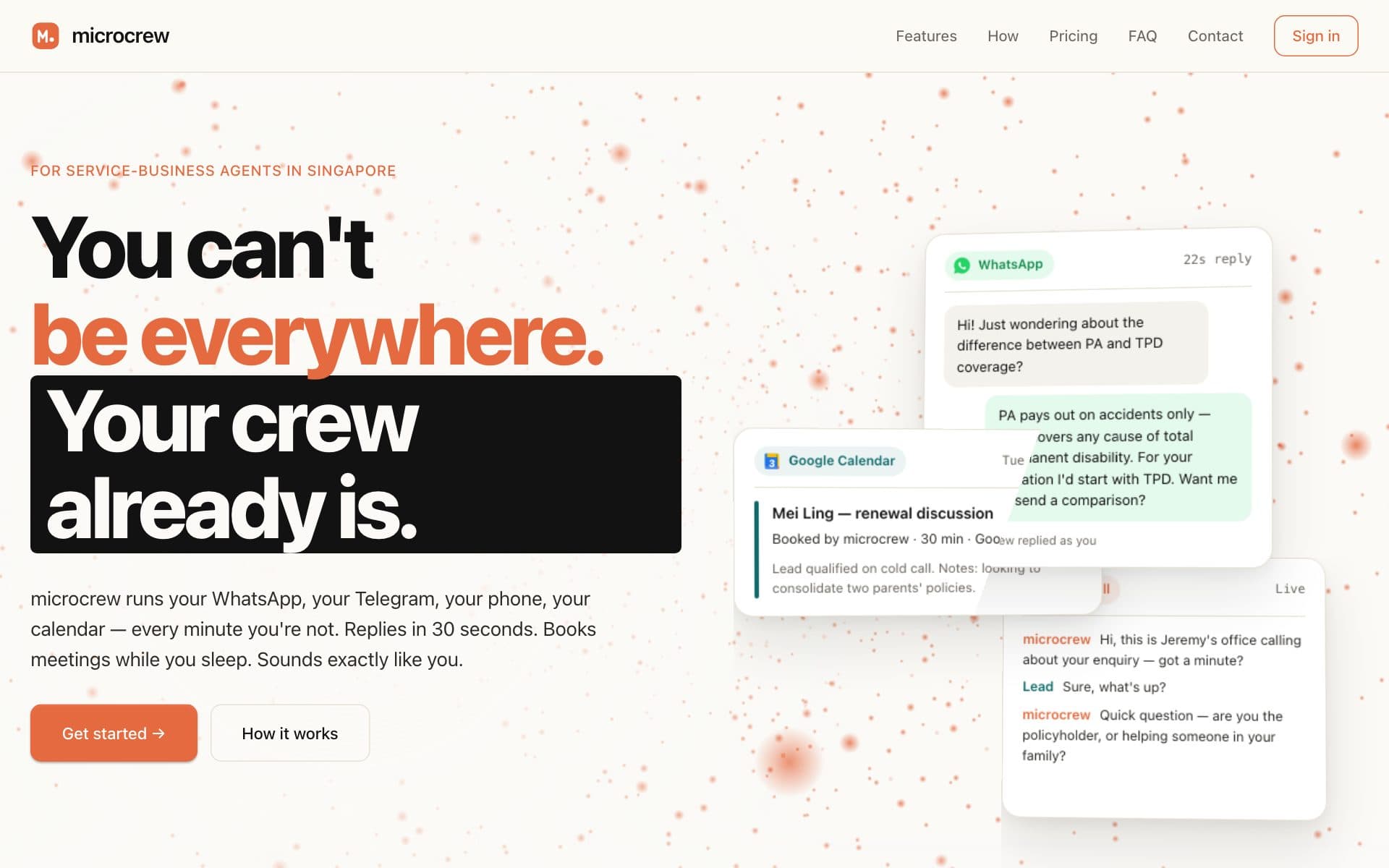 Microcrew — product screenshot